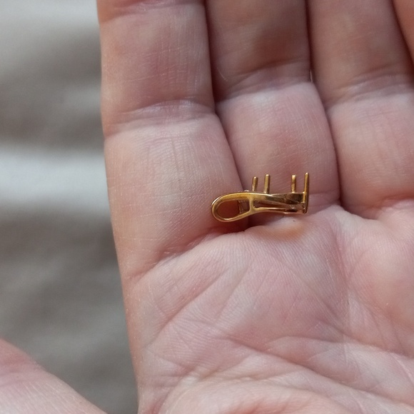 10K Yellow Gold w Diamond Pendant Casting. - Picture 3 of 4